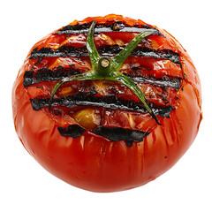 tomato grill isolated on white background, full depth of field 