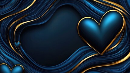 Poster - Heartfelt design elements abstract background graphic art digital art creative viewpoint emotional concept