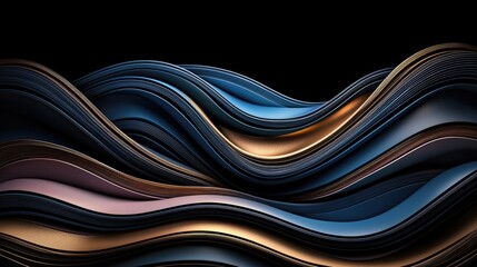 Aufkleber - Dynamic waves of colorful patterns abstract art digital design elegant environment close-up visual concept