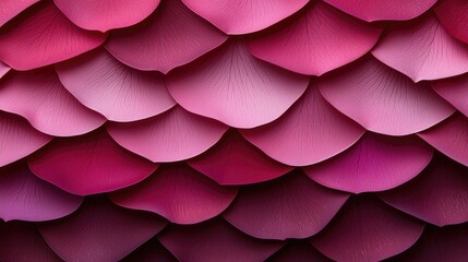 Poster - Vibrant pink petal pattern digital art abstract texture close-up view aesthetic design for creative projects