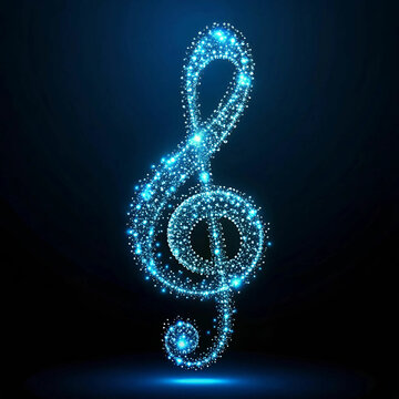 A creative generative AI depiction of a treble