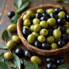 Wall Mural - olives in a bowl