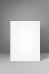 Aufkleber - Vertical blank frame with shaow. 3d vector mockup