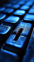 Poster - A secure login screen on a computer, symbolizing protected access to health records