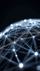 Poster - An intricate system for sharing health and diagnosis data between global facilities, representing secure and seamless communication technology