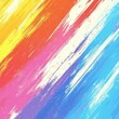 © EliteStock - A vibrant abstract painting featuring bold strokes of yellow, pink, orange, and blue, creating a lively and energetic atmosphere.