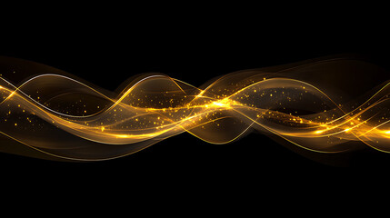 Poster - Sparkling bokeh waves romantic atmosphere abstract art dark background artistic viewpoint