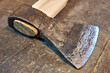 © Володимир Овчаров - Axe restoration. Updated handle and polished and sharpened blade. Tools. Side view