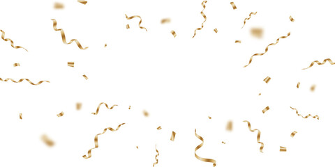 Wall Mural - golden confetti background for festival decoration vector illustration