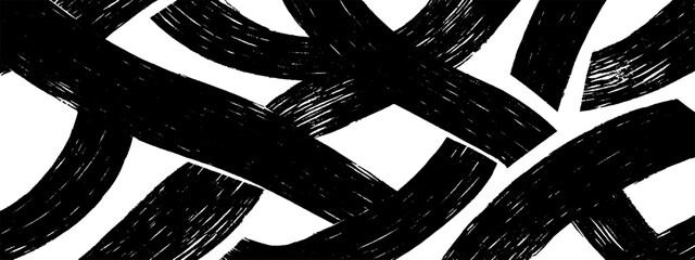 Poster - Vintage woodcut texture illustration showcasing intricate overlapping patterns