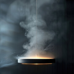 Poster - Downlight, smoke, black.