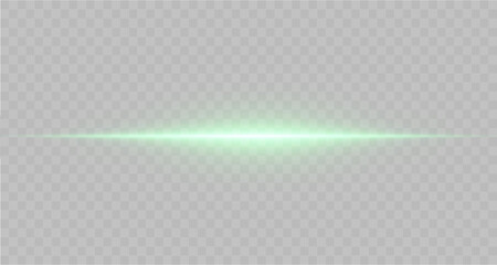 Wall Mural - green line light effect. golden glowing neon lines. the green glow of dust and glare. flash of light