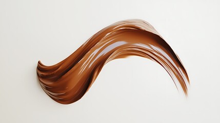 Fototapete - Swirling Chocolate Liquid Abstract Design