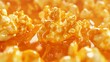 © ANRI - Ultra-realistic ad of gourmet caramel popcorn with golden color, glossy caramel, and crunchy texture