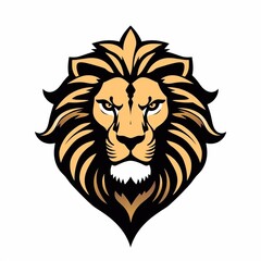 lion logo shape design 