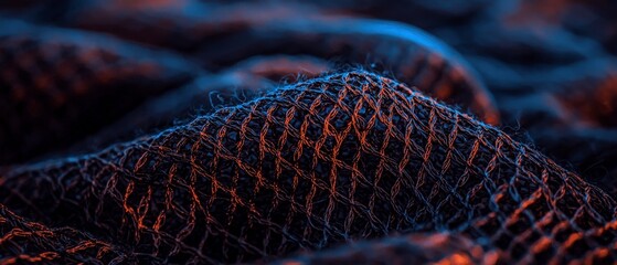 Abstract Dark Fabric Texture  Knit  Net  Mesh  Textile Background