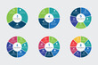 © kingkai - Set of vector infographic circle templates