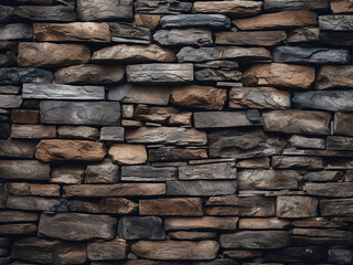 Wall Mural - Closeup of a beautiful ancient stone wall with intricate details