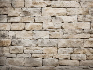 Wall Mural - Limestone stone wall texture with an aged and natural appearance