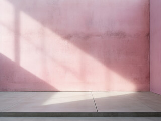 Wall Mural - Abstract pink concrete wall and floor texture for artistic designs