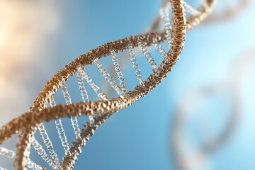 Poster - minimalistic illustration of dna sequence with copy space
