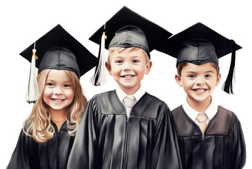 Sticker - PNG Kids graduation student adult intelligence.