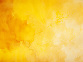 Wall Mural - Soft yellow watercolor background texture with light gradients