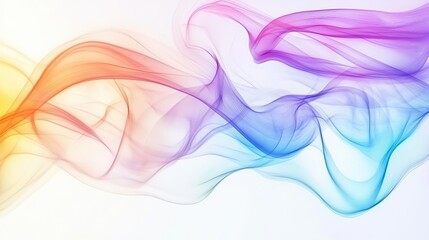 Poster - Abstract background with white frame, iridescent and holographic tones, with a white frame. Invitations, greeting cards, and creative banners, space for text, 8k High Resolution