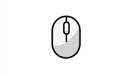 Poster - Modern Design of Computer Mouse in Minimalist Style Illustration