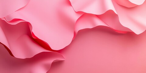 Poster - Vertical background created from a sheet of pink colored paper, offering a soft and vibrant aesthetic. This pink background enhances creativity and can be perfect for various design projects.
