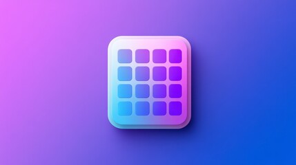 Poster - Colorful Abstract Background with Vibrant Grid Icon Design