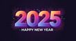 © night - Celebrating new year's eve 2025 festive party digital design colorful background global celebration joyful atmosphere