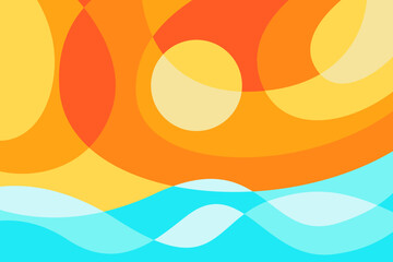 Wall Mural - colorful abstract pattern background. template summer concept. vector illustration