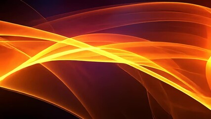 Poster - Abstract Fire Background with Flowing Red and Yellow Waves for Creative Designs