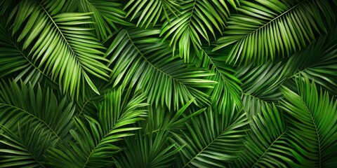 Wall Mural - Vibrant green cycas leaves create a stunning backdrop, showcasing the unique texture and color of cycas foliage, perfect for adding a touch of nature to any design project.