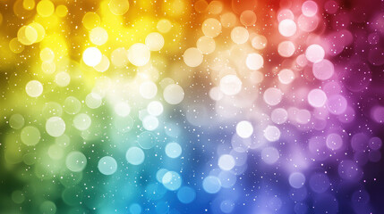 Poster - Colorful bokeh background with vibrant hues and soft light effects