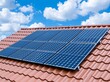 © Anna - A house roof with solar panels that generate clean energy.
