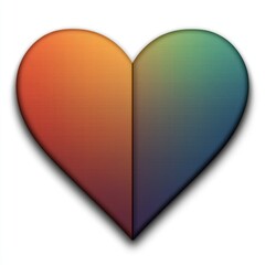 Poster - Creative heart design digital art abstract concept colorful gradient artistic environment modern aesthetic