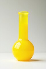 Wall Mural - Isolated yellow bong on a white surface with slight shading for depth effect, botanical, isolated