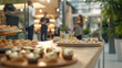 © Tingting - Corporate Event in Open Office Space with Delightful Desserts and Networking Colleagues