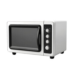 Wall Mural - microwave isolated on white background full depth of field