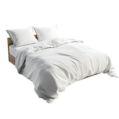 Wall Mural - duvet isolated on white background full depth of field