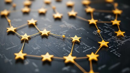 Poster - Digital Constellation of Stars Representing Connectivity, Networks, and Data Integration
