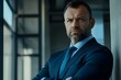 © Natti - A sharp black suit with a classic tie defines the successful businessman, exuding confidence and professional styleA sharp black suit with a classic tie defines the successful businessman