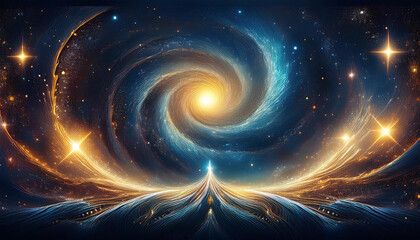 Wall Mural - galaxy background with stars and planets. fantasy galaxy background. cosmos backdrop. universe backg