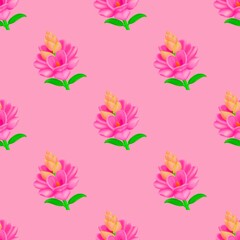 Wall Mural - seamless floral pattern