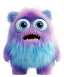 PNG Monster creature colorful cartoon.