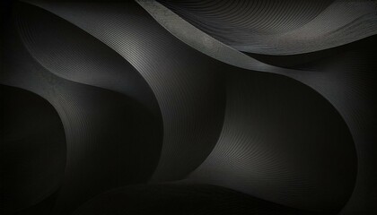 Poster - Abstract black web banner. Generated image