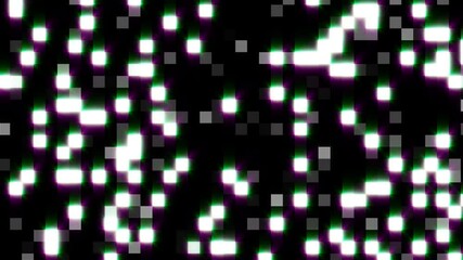 Poster - Bright flashing blocks. Computer generated