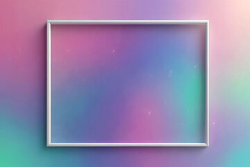 Leinwandbilder - Abstract background with frame. Colorful gradient.